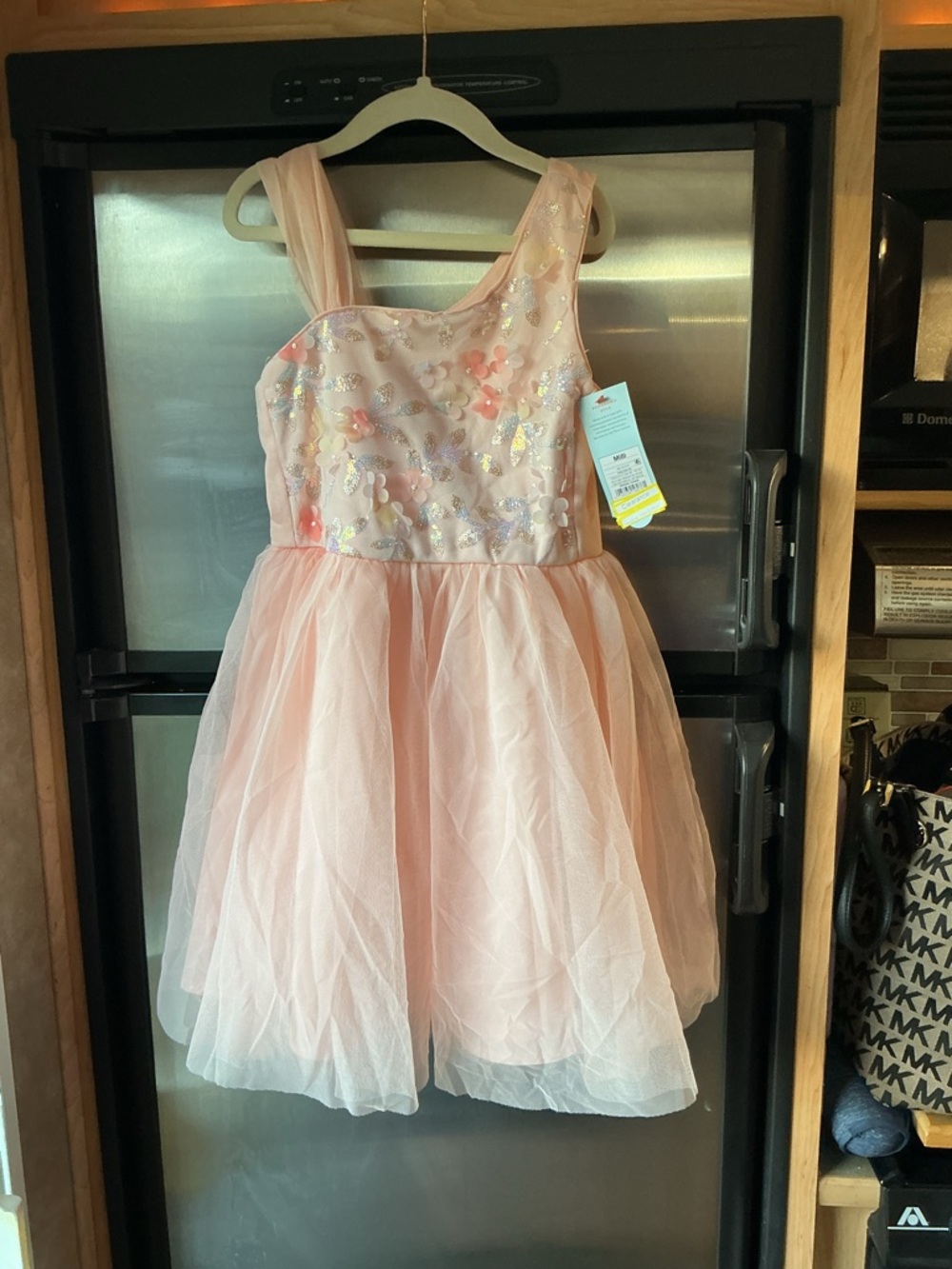 Cat & Jack Pink Tulle Flower Applique Formal Dress